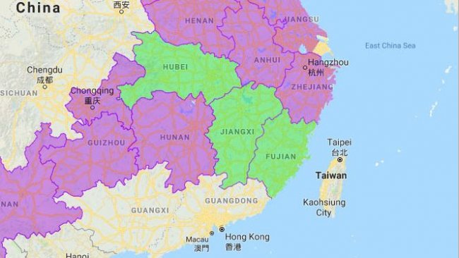 <p>Die drei neuen von der ASP betroffenen Provinzen sind Hubei, Jiangxi und Fujian.</p>
