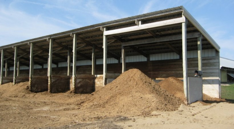 Abbildung 2: Betonkonstruktion f&uuml;r die Komposthaufen. Quelle: Umweltschutzbeh&ouml;rde Minnesota (MPCA).

