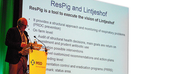 Frans Dirven, Schweineberater und Direktor der niederländischen Tierklinik Lintjeshof, schilderte seine praktischen Erfahrungen mit der Umsetzung von ResPig